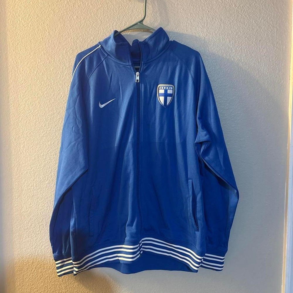 Nike Finland blue track jacket